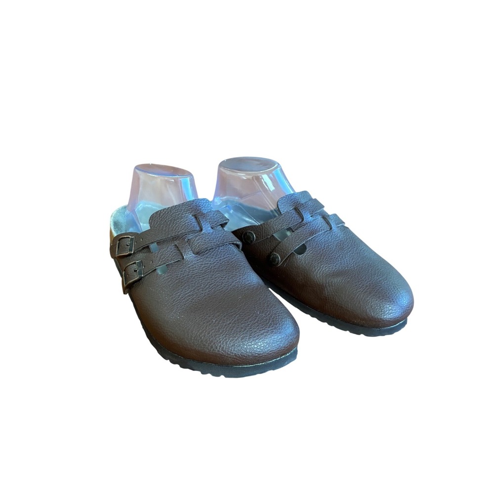 Birki's by Birkenstock Maria Brown Clogs Double Buckle EU 39 Women 8 Men 6